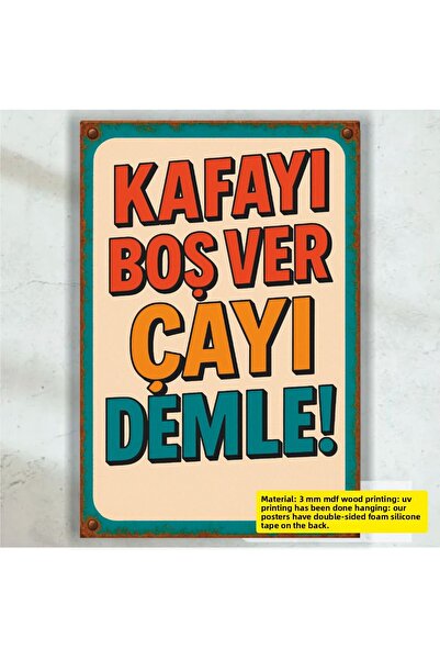 Hayat Poster Lasă deoparte capul, prepară ceaiul, citate amuzante și spiritua...