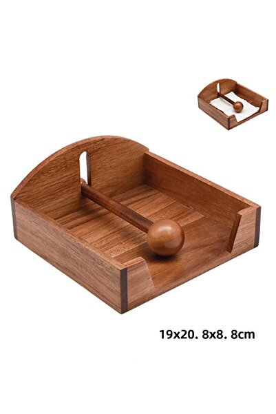 SepetçiBaba Acacia Napkin Holder - 09519A