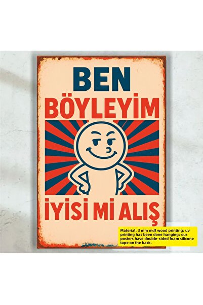 Hayat Poster eu sunt așa amuzant spiritos promisiuni cu arbaletă graffiti de perete retro lemn poster pictură