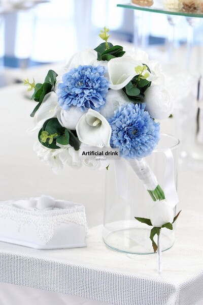 Yapay Çiçek Deposu Set de 2 buchete de mireasă Pure Love