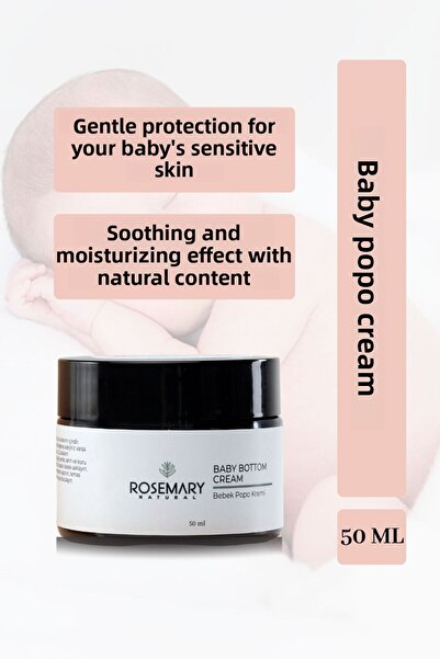 Rosemary Natural 50 ml Natural Diaper Rash Baby Butt Cream - Diaper Area Care
