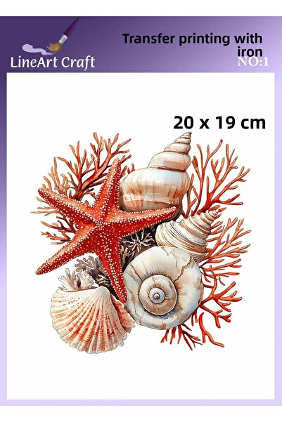 LİNEART طباعة نقل بالكي ونقل القماش رقم: KMŞ1 18x20 سم
