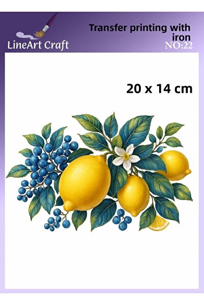 LİNEART Iron Transfer Printing & Fabric Transfer No:Kmş22-18X20Cm