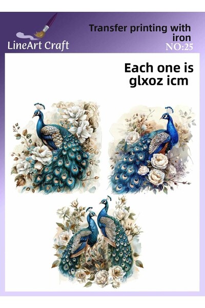 LİNEART طباعة نقل بالكي ونقل القماش رقم: KMŞ25-18x20cm