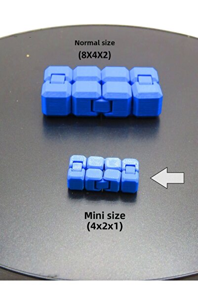 MODA مكعب لا نهاية له صغير الحجم (4 × 2 × 1 سم) - لعبة محمولة، مكعب فيدجيت صا...