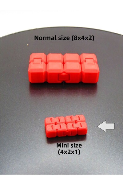 MODA مكعب لا نهاية له صغير الحجم (4 × 2 × 1 سم) - لعبة يدوية صامتة ومحمولة، م...