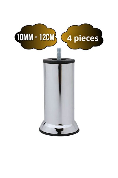 DSYapıAksesuar Picioare metalice cu șuruburi pentru mobilier, pat, scaun, pic...