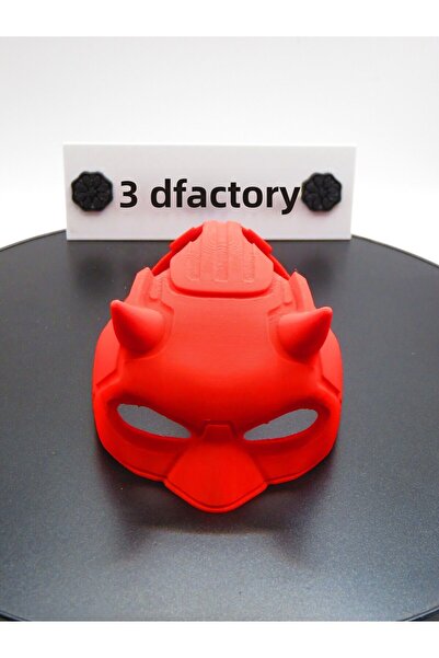 MODA قناع القطة ذو تصميم ملون وممتع باللون الأحمر