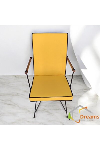 DÜŞLER EV TEKSTİLİ 45x100 Culoare Galben Albastru Marin Pernă pentru scaun cu...