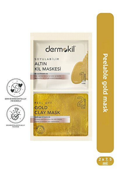 Dermokil Peelable Gold Clay Mask 2* 7.5 ml