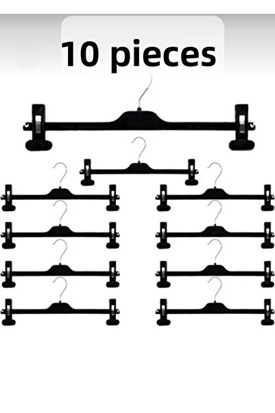ÖZKAHRA TEKSTİL 10 bucăți de umeraș cu blocare - umeraș multifuncțional din p...