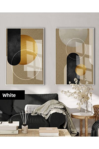 Harikabirev HARİKABİREV | SET GEOMETRIC NEGRU&ARĂM COMBINAT BOHEM | TABLO DE ...