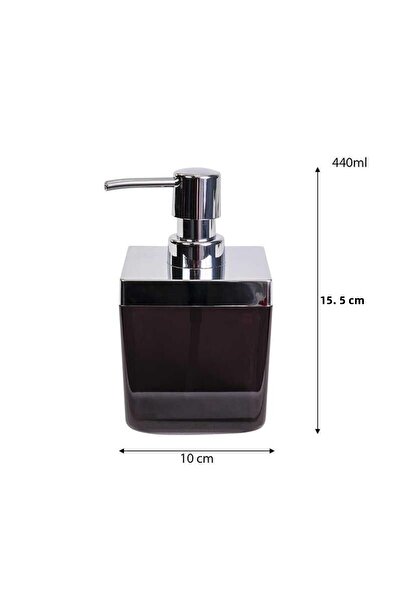 Prima Nova Primanova Tuscany Liquid Soap Dispenser Transparent Black