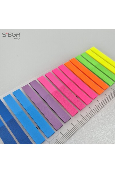 sibga tasarım Thin Strip 320 Sheets Transparent Color Postit Post-It Post It. Bookmark Bookmark Postit Sticker