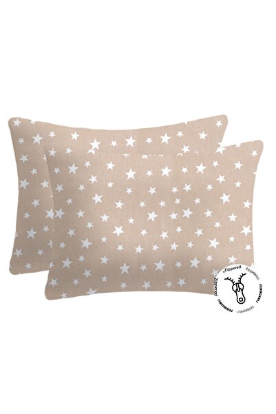 Lief Home غطاء وسادة بسحاب قطن 100% مقاس 50×70 (2 قطعة)