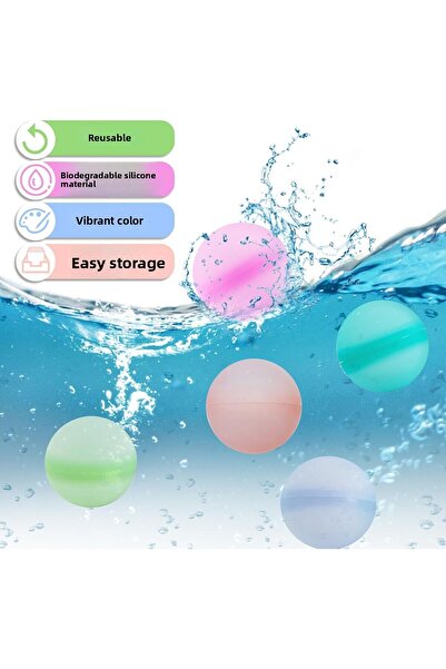 Generic Mini Water Balloon Toy for Kids - Set of 12Pcs Reusable Silicone Water Balloons