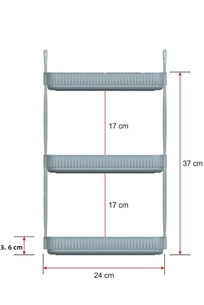 UNIQUE ME 3 Tier Makeup Organizer Cosmetic Accessory Organizer Bathroom Shelf Stone