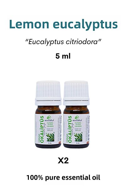 EinNatur 2 قطعة من زيت الأوكالبتوس سيتريودورا، زيت الأوكالبتوس الليموني، نقي ...