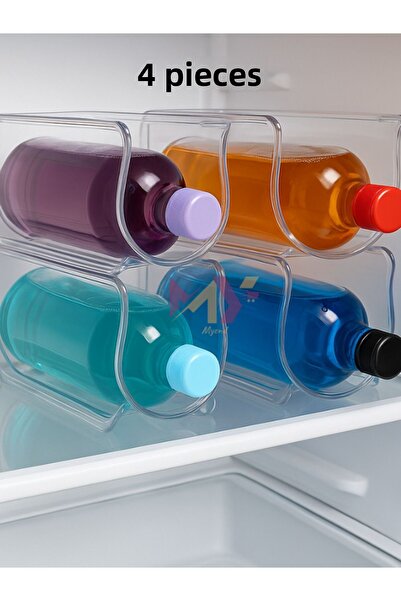 Myend ثلاجة ديكوبيلا 4 قطع - رف زجاجة مشروبات غازية