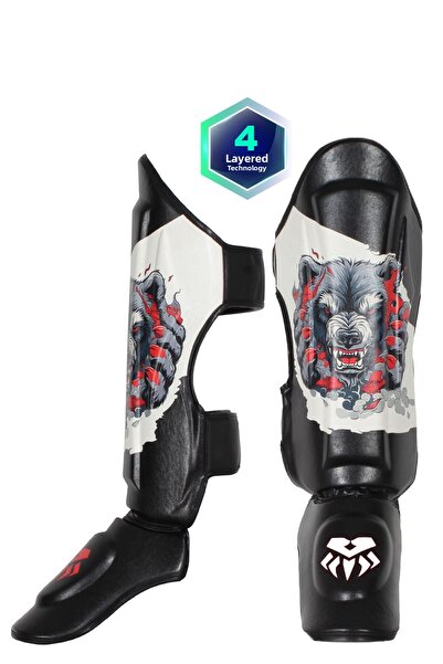 Wingriz واقي القدم للتدليك التايلاندي مطبوع رقميًا من البروفيسور Muay Thai