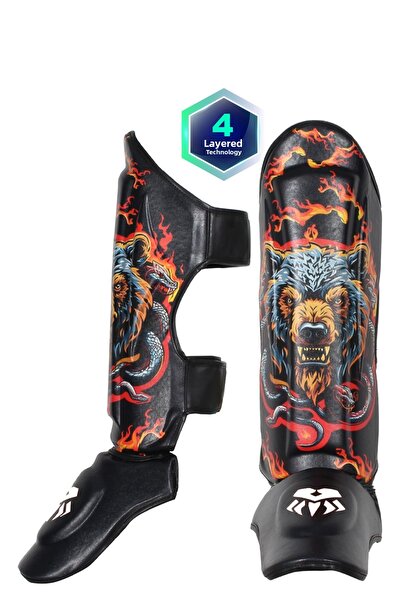 Wingriz واقي القدم للتدليك التايلاندي مطبوع رقميًا من البروفيسور Muay Thai