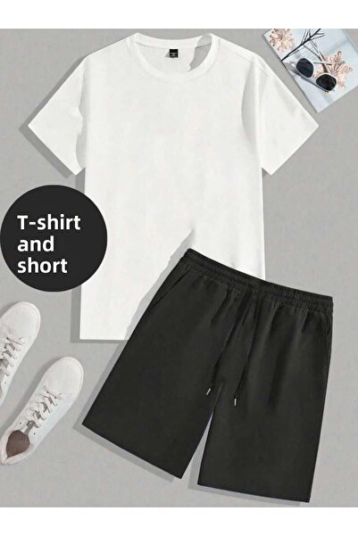 THE WHITE طقم شورت نسائي مكون من قطعتين