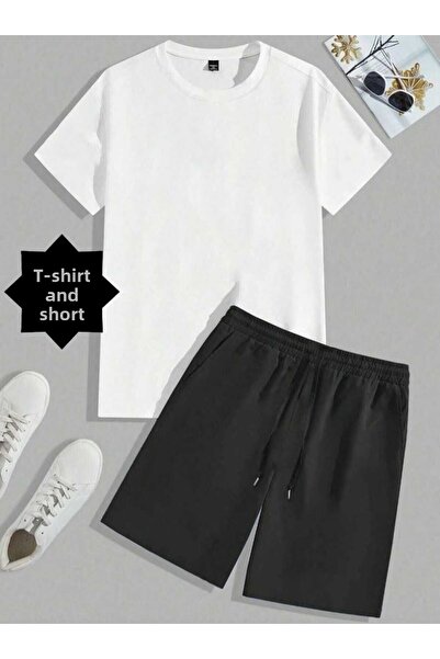 THE WHITE طقم شورت نسائي كاجوال مكون من قطعتين