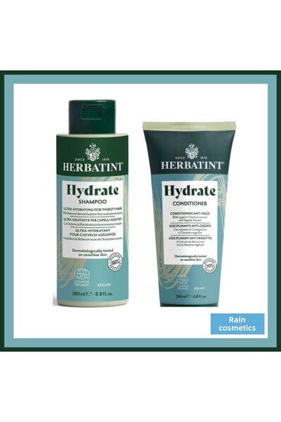 Herbatint Hydrate Organic Shampoo 260 ml & Hydrate Conditioner Organic 200 ml