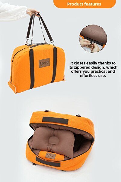 mordesign Baby Bed, Babynest, 0-24 Months Use, Canvas Cover with Head Pillow Deluxe+ Adorn Series