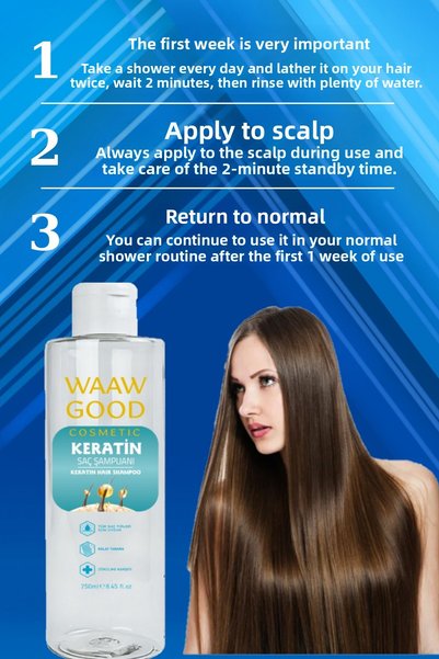 WAAW GOOD Anti-Hair Loss and Fast Hair Growth Keratin Shampoo 250 ml