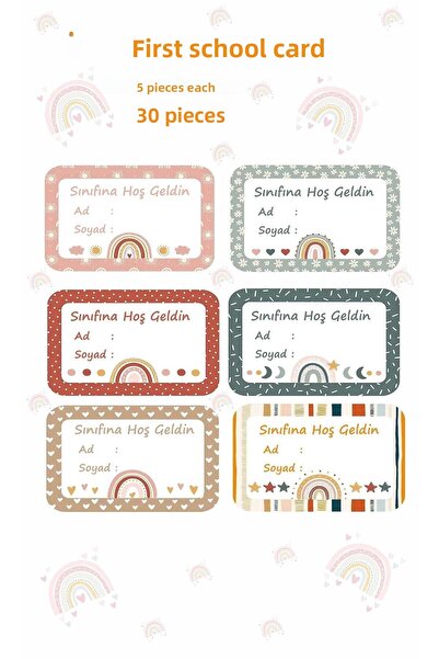 ZY TASARIM ZY Insignă de bun venit pentru școala primară 30 bucăți