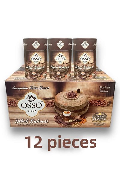 Osso 12'li Cylinder Dibek Coffee (12X200=2400g)