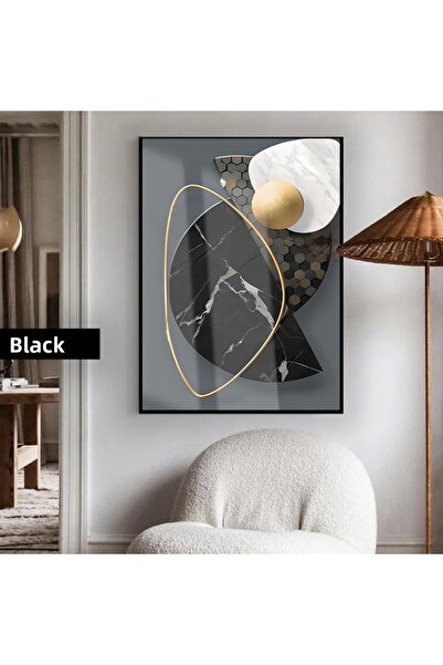 Harikabirev HARİKABİREV |   MODEL GEOMETRIC AUR - NEGRU 002 (BOHEM) | TABLA D...