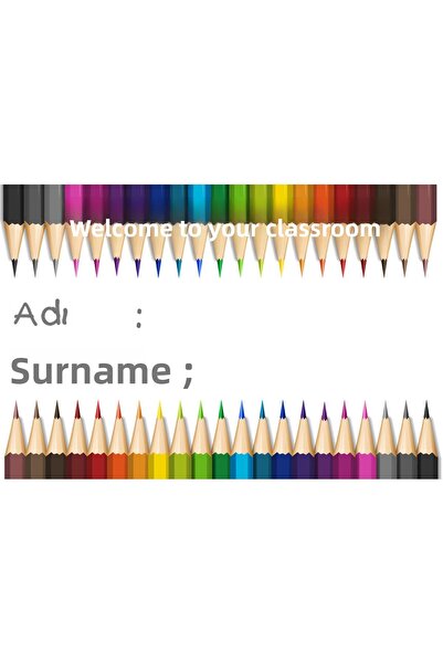 TELLGRAF Welcome to Class Themed Sticker Set (3X5 cm 24 Pcs)