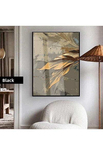 Harika bir ev HARİKABİREV | MODEL DE FRUNZĂ ABSTRACTĂ BOHEMĂ 01 | TABLA DE ST...