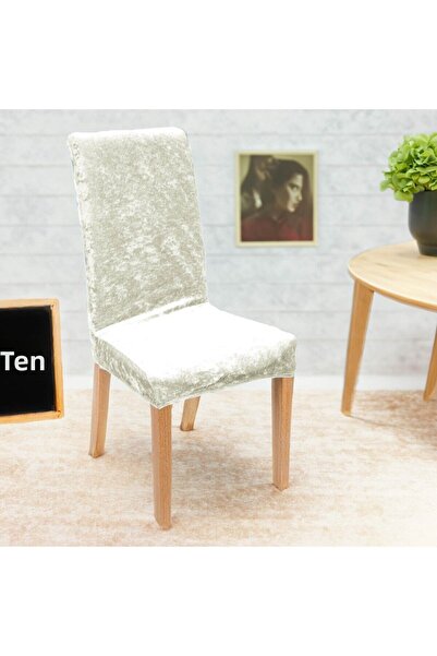 Evimora Home Velvet Chair Cover 6 Pieces – Flexible, Stain Resistant, Washabl...