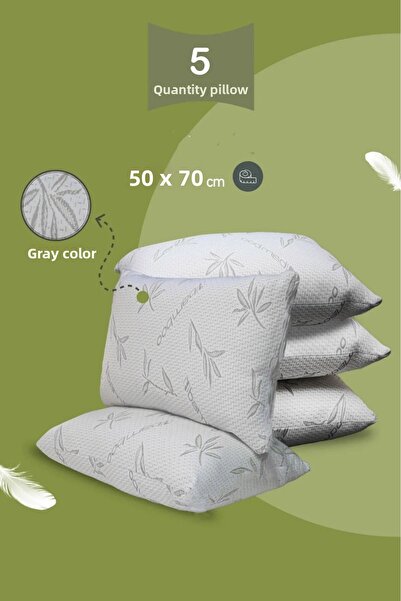 Generic Brand Emmy Home Gray Bambo Pillow 5 Pack