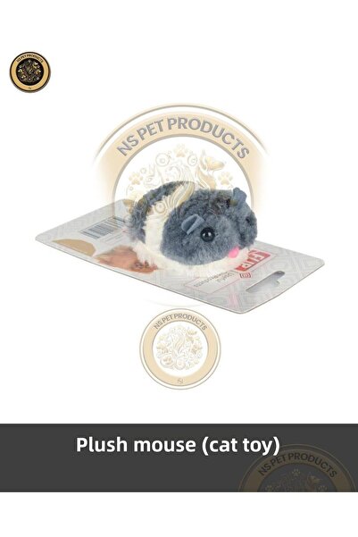 Flip Vibrating Plush Cat Toy Mouse