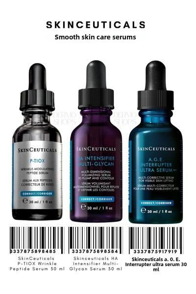 SkinCeuticals Smooth Skin Care Set -4 |   P-Tiox 30 ml - Ha Ulti-Glycan 30 ml...