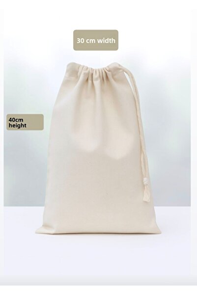 ALASEREN حقيبة قماشية طبيعية متعددة الأغراض من قماش قطني خام مقاس 30 × 40 سم حقيبة خبز كبيرة الحجم