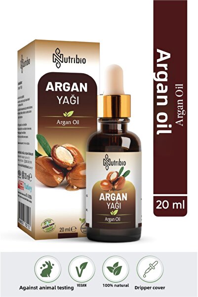nutribio زيت أرغان معصور على البارد نقي 100% 20 مل