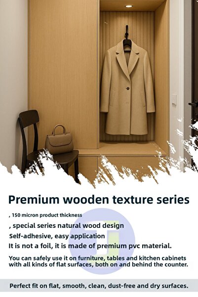 Technojet Premium Series Self Adhesive Wood Pattern Pvc Veneer – 60Cmx500Cm
