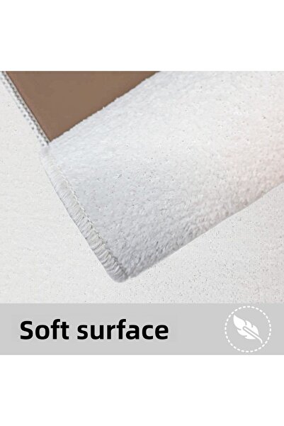 Bestekar Σετ μπάνιου Luvora Cream Flat, αντιολισθητική βάση, που πλένεται στο πλυντήριο, μαλακό σετ μπάνιου 3 τεμαχίων