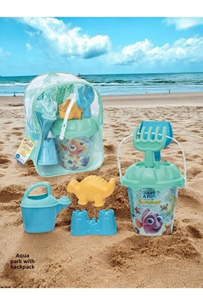 SAZE Aqua Backpack Beach Set Large Size Toy Bucket Set