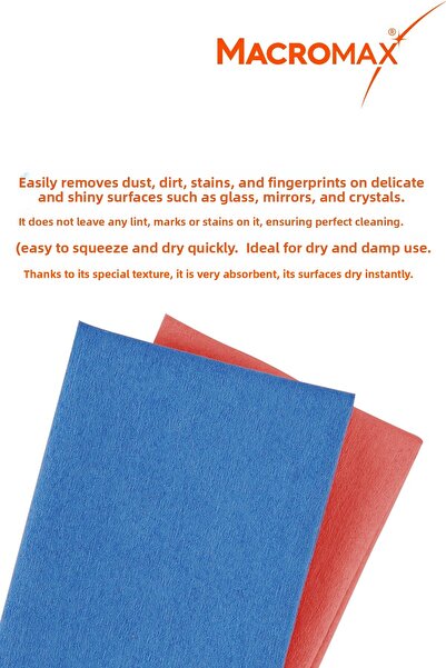 MACRO MAX Microfiber Glass Cloth - 2X2 4 Pieces