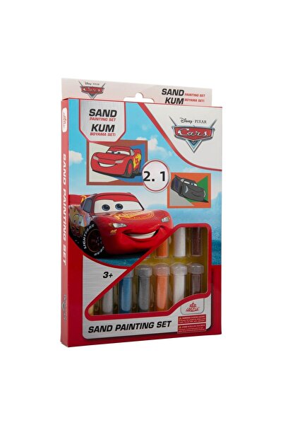 Red Castle مجموعة أنشطة الرسم الرملي للسيارات 3 ماكوين وجاكسون