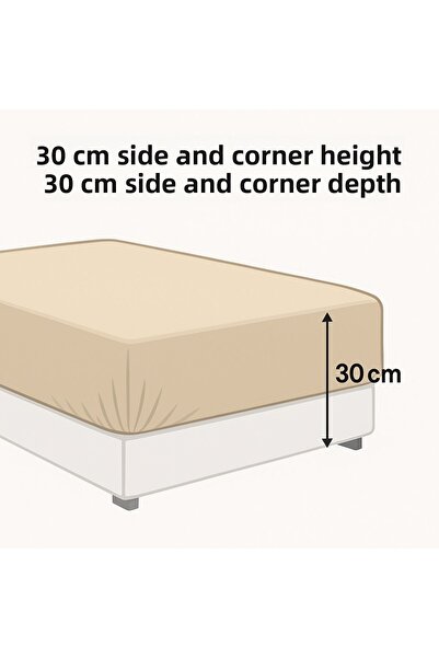 Ezgi Single Patterned Fitted Sheet Set 90X200 cm + 1 Pillow Case 50X70