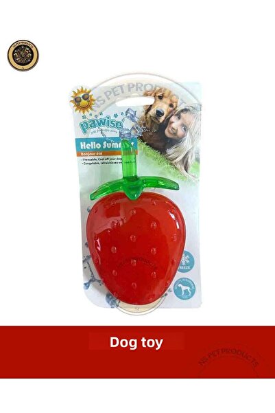 Pawise لعبة كلب صيفية على شكل فراولة - تصميم صيفي ومواد متينة