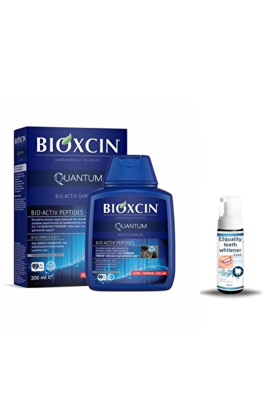 Bioxcin Quantum Shampoo for Normal and Dry Hair 300ml + Gift Teeth Whitening ...