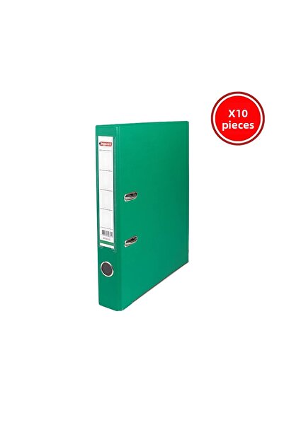 Bigpoint Dosar, 10 bucăți, 2 inele, capacitate 350 de coli, îngust, verde